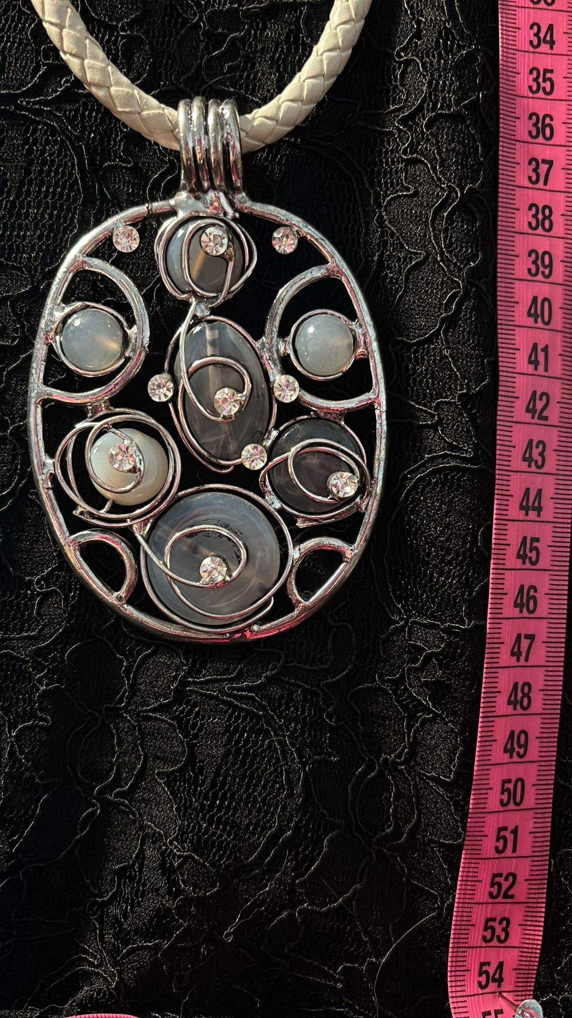 Geflochtene Kette Herz/Ornament