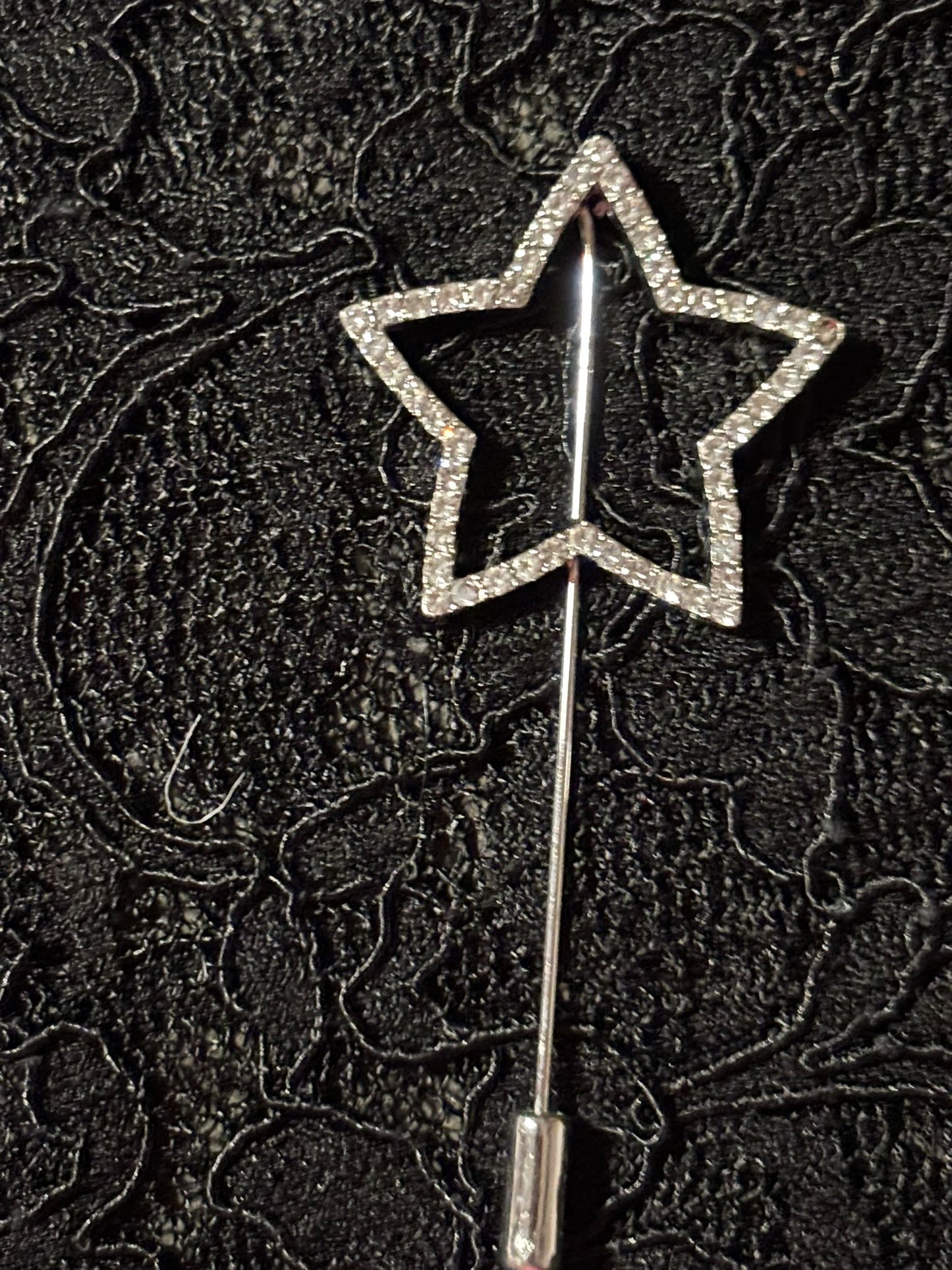 Brosche Strass Stern