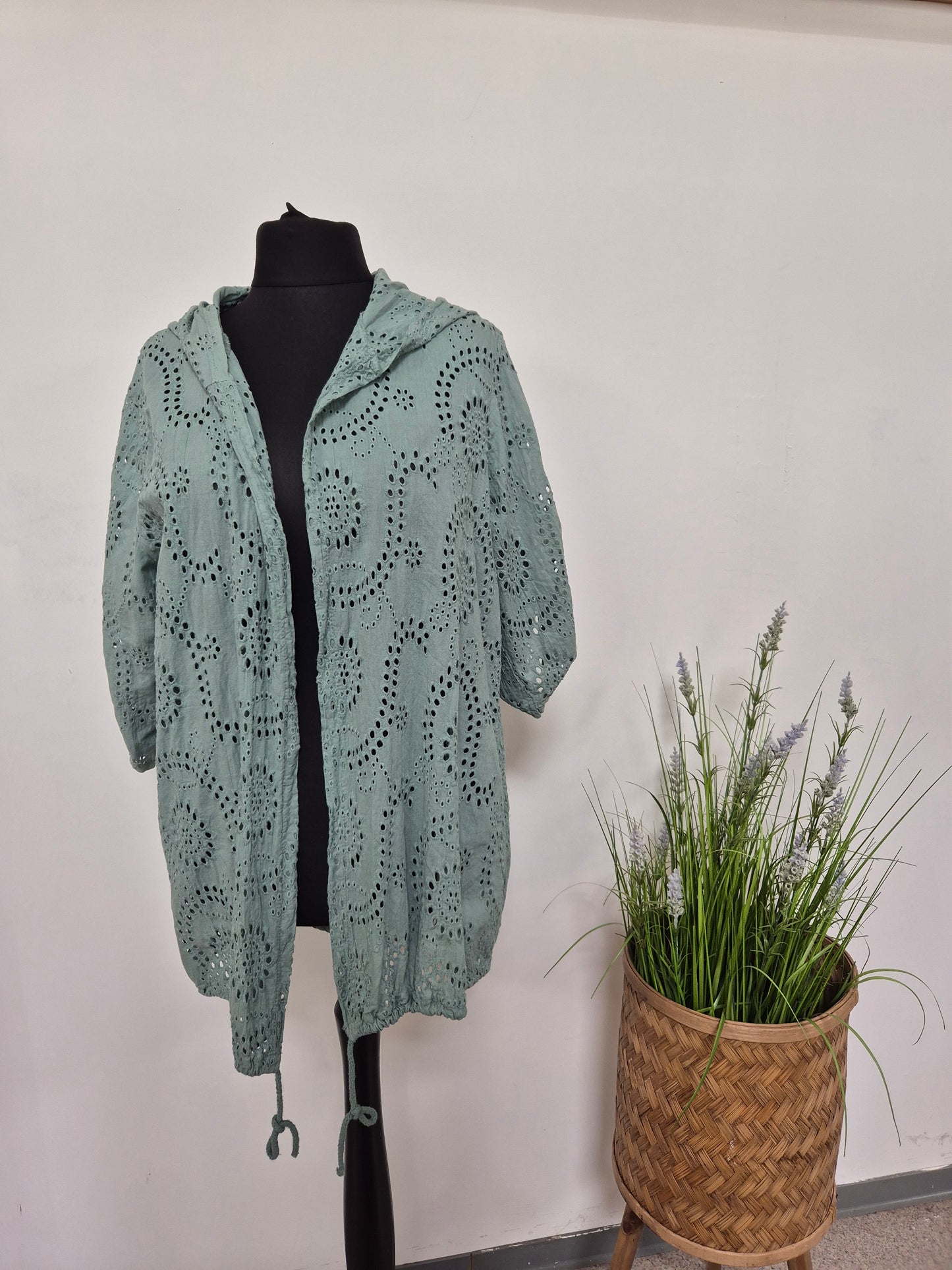Häkeljacke Blume