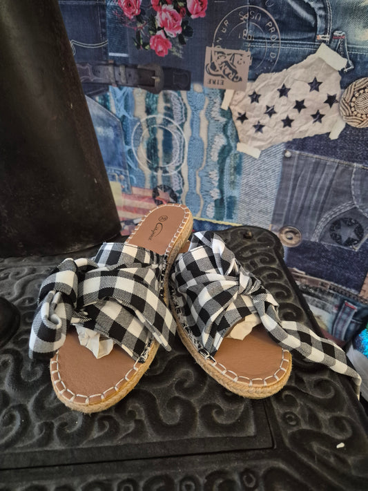 Citywalk Sandalen kariert