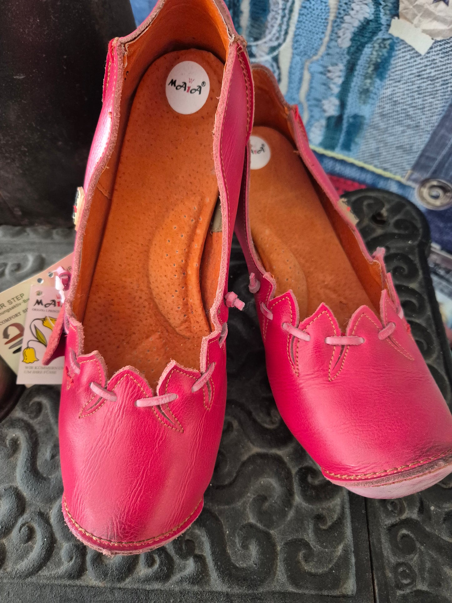 Pumps Rot Zacken