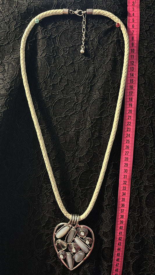 Geflochtene Kette Herz/Ornament