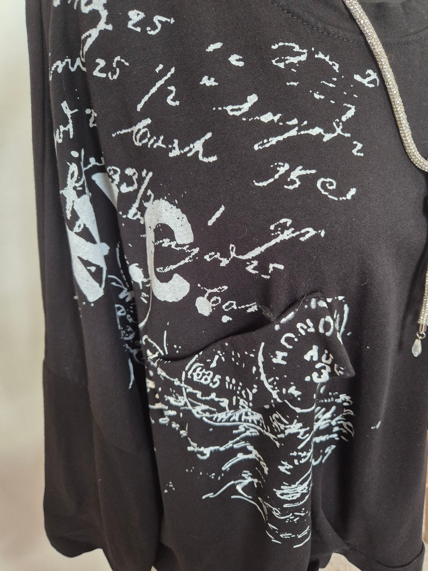 Schriftlangarmshirt