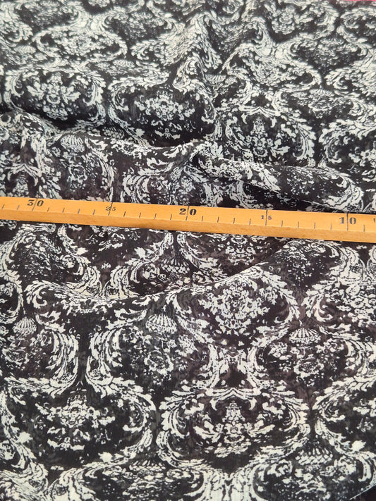 Voileprint Paisley black