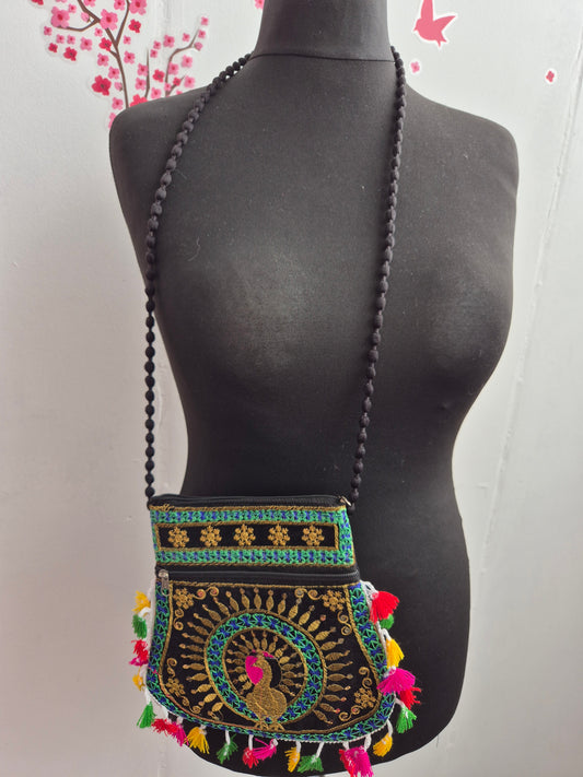 Beuteltasche Pfau
