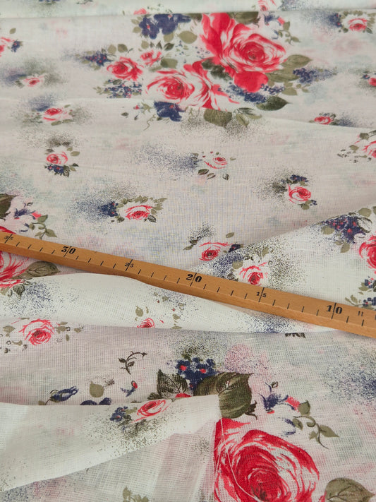 Leinenmix Rose Resotex
