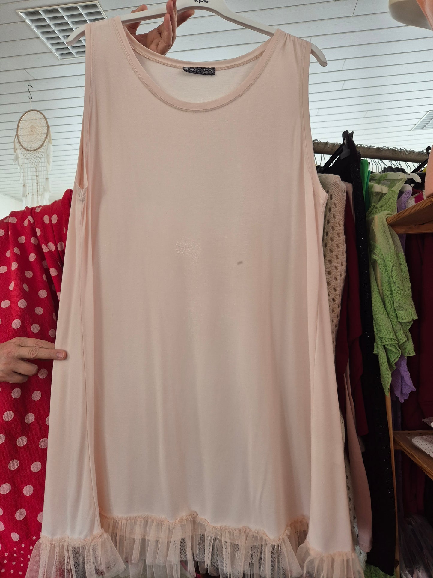 Tops mit Tüllkante