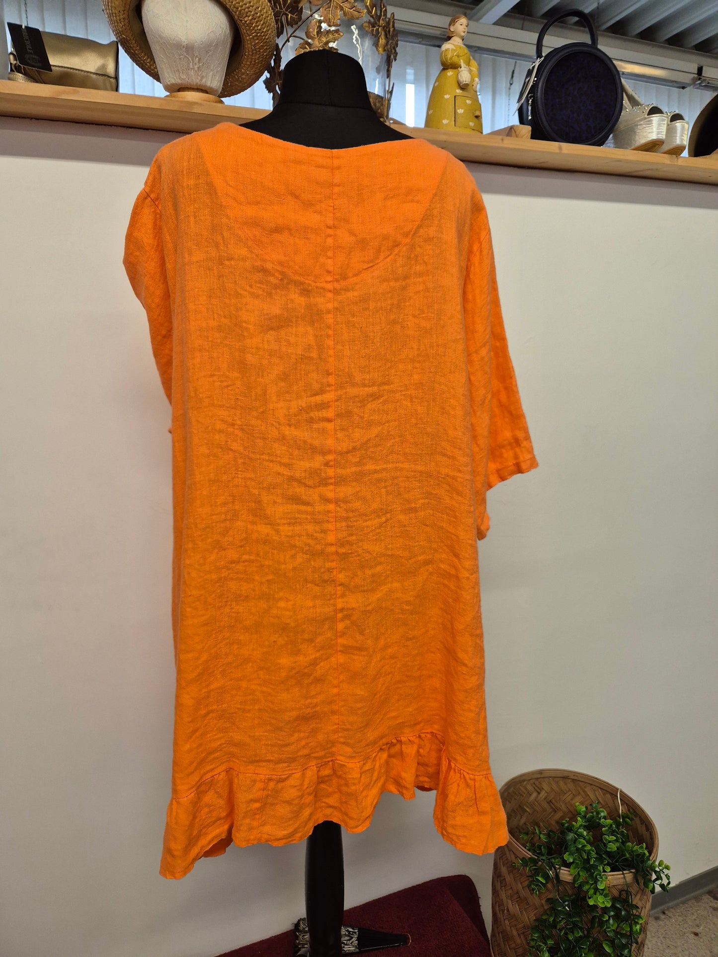 Leinentunika orange