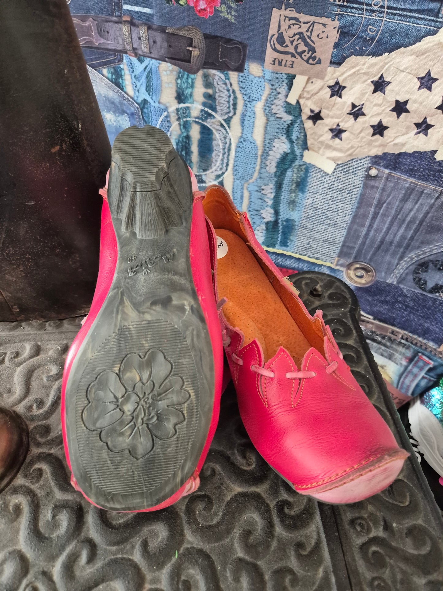 Pumps Rot Zacken