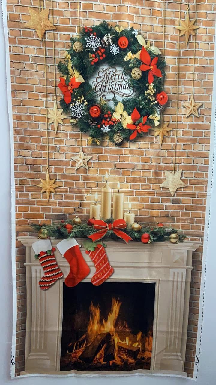 Panel Merry Christmas Kanvasstoff