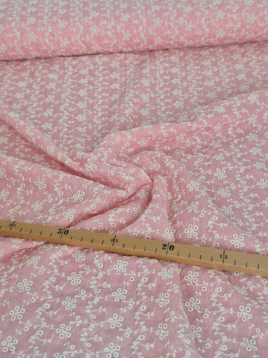 Rosa bestickt Resotex