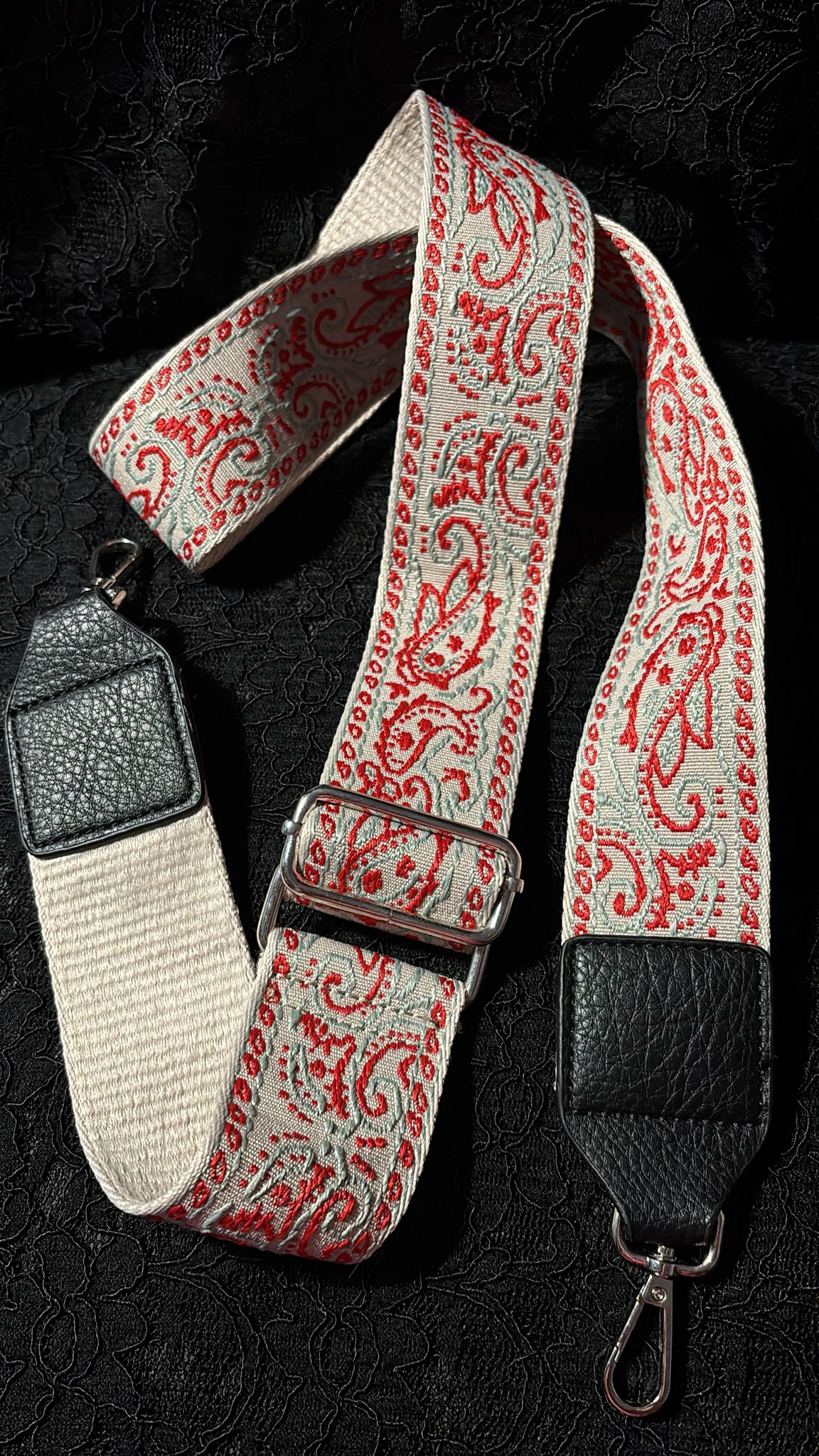 Taschengurt Paisley orange