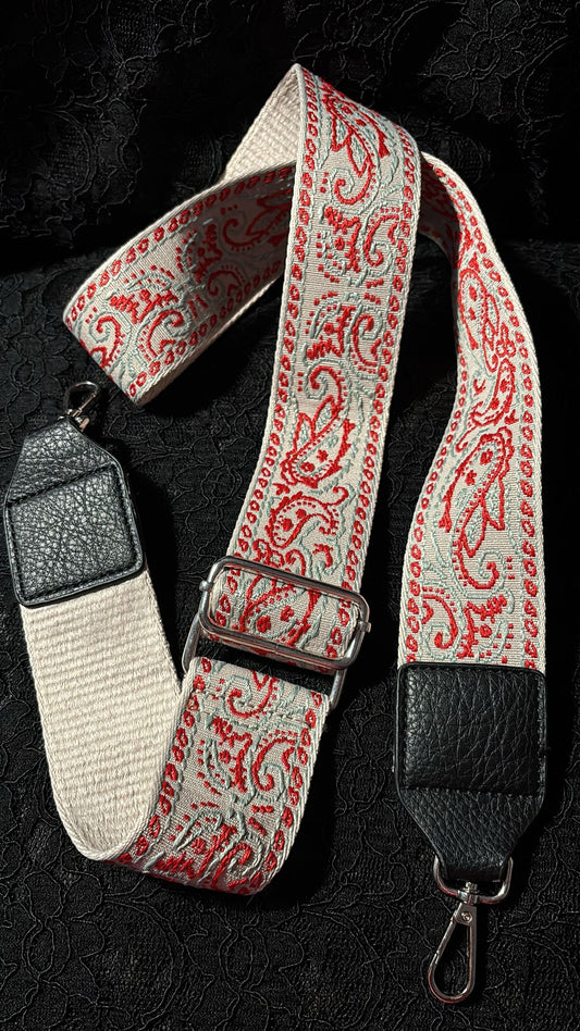 Taschengurt Paisley orange