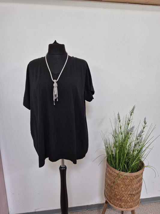 Basic Shirt V Ausschnitt