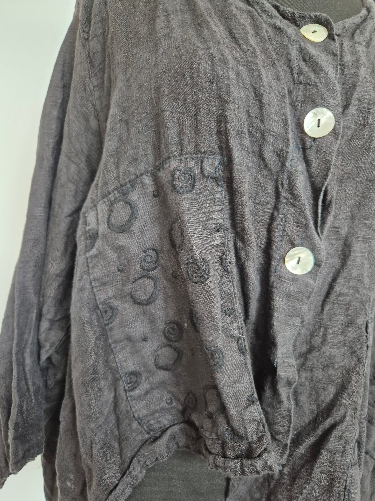 Leinenjacke Kreise