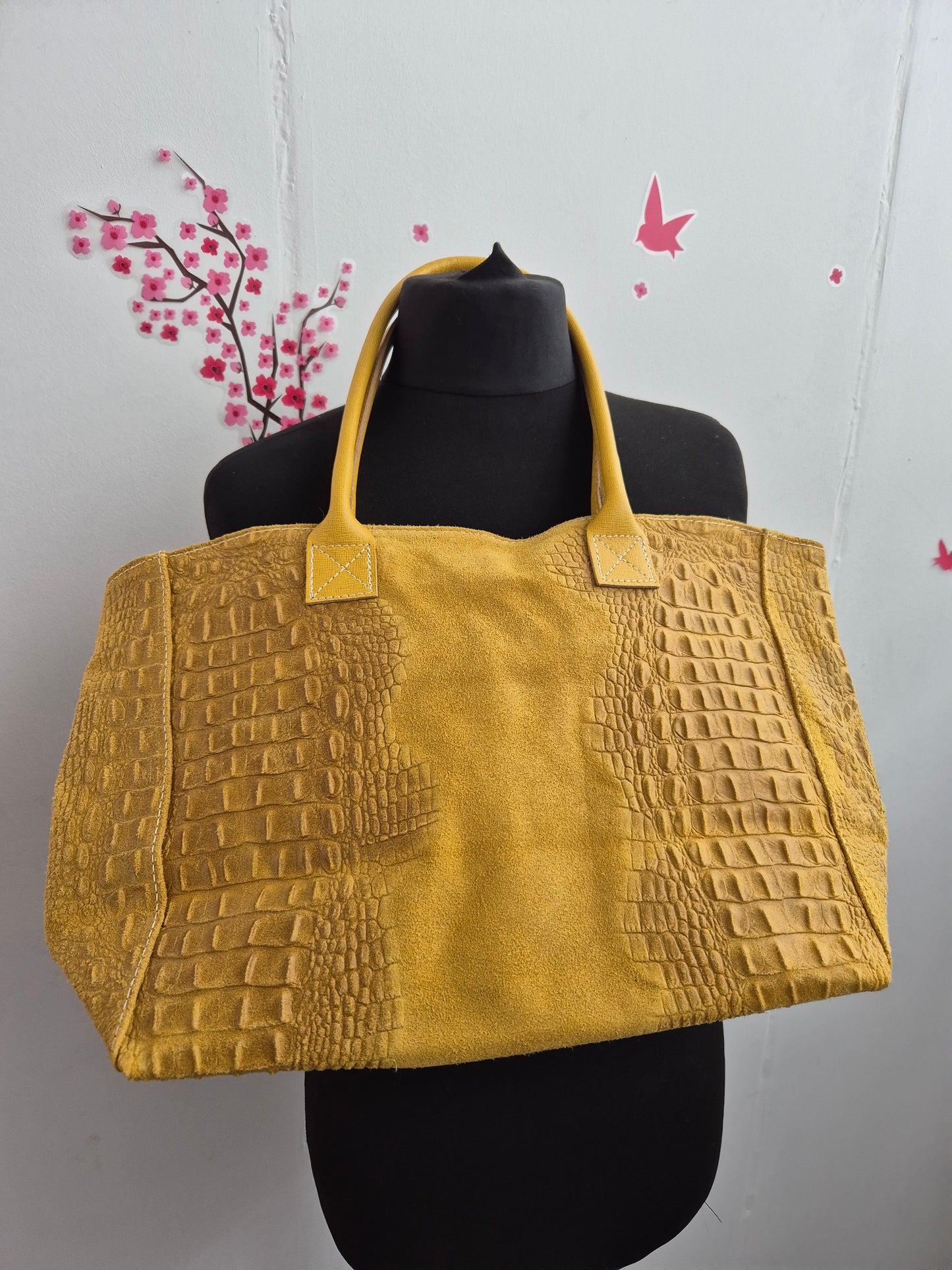 Handtasche Krokoprint