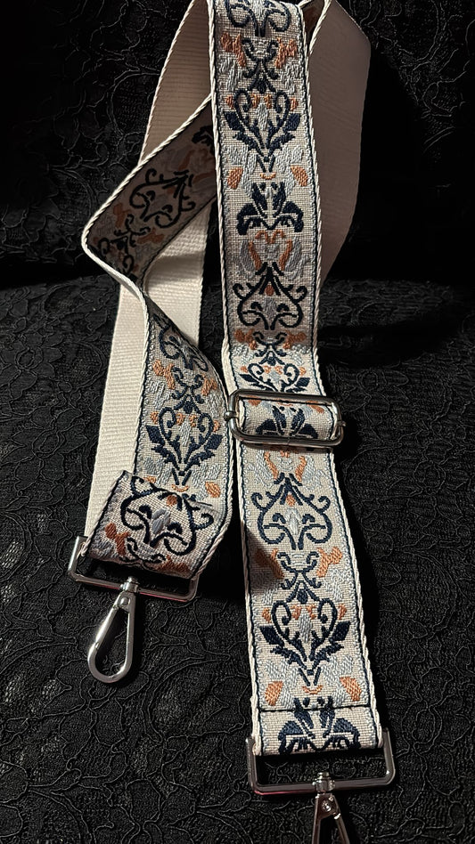 Taschengurt Paisley beige