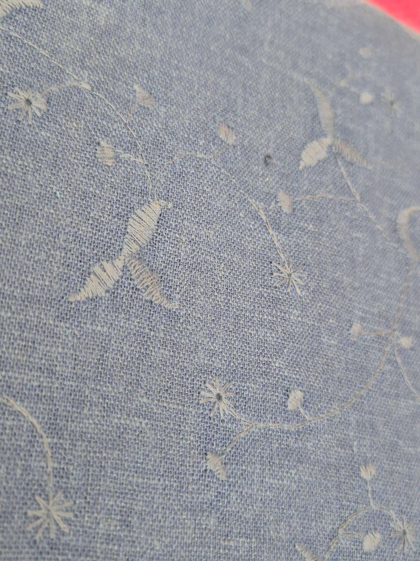 Leinenmix Blau Blume