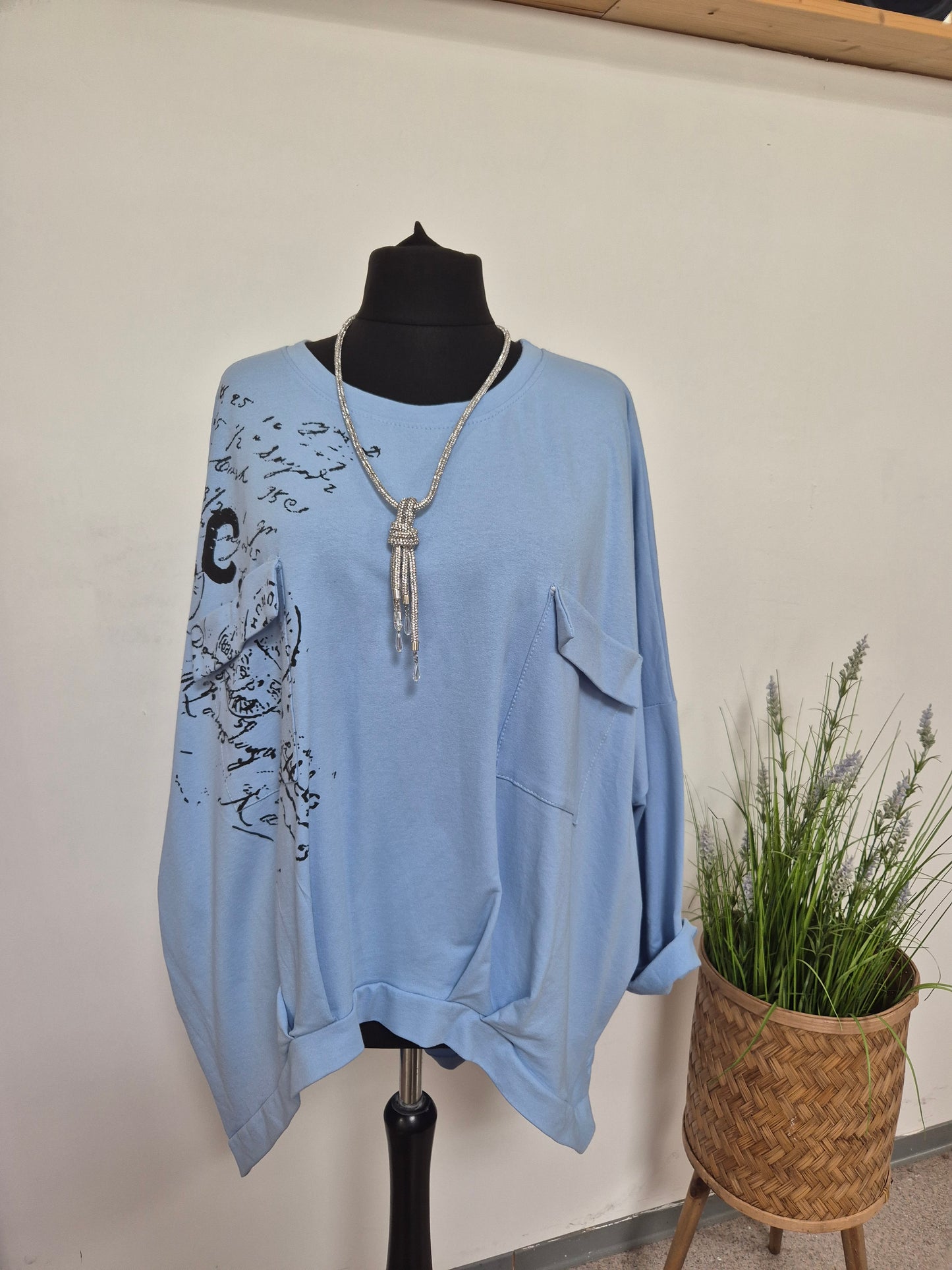 Schriftlangarmshirt