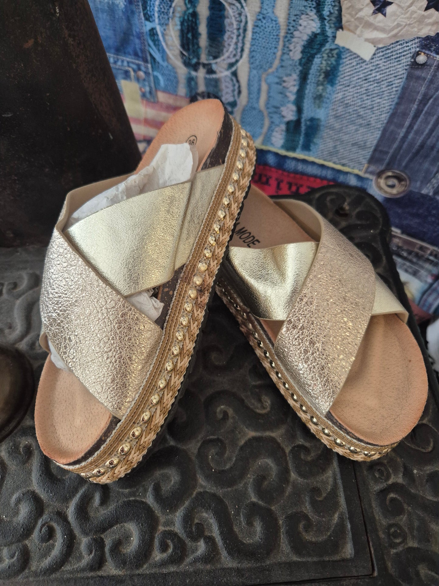 Sandalen Gold