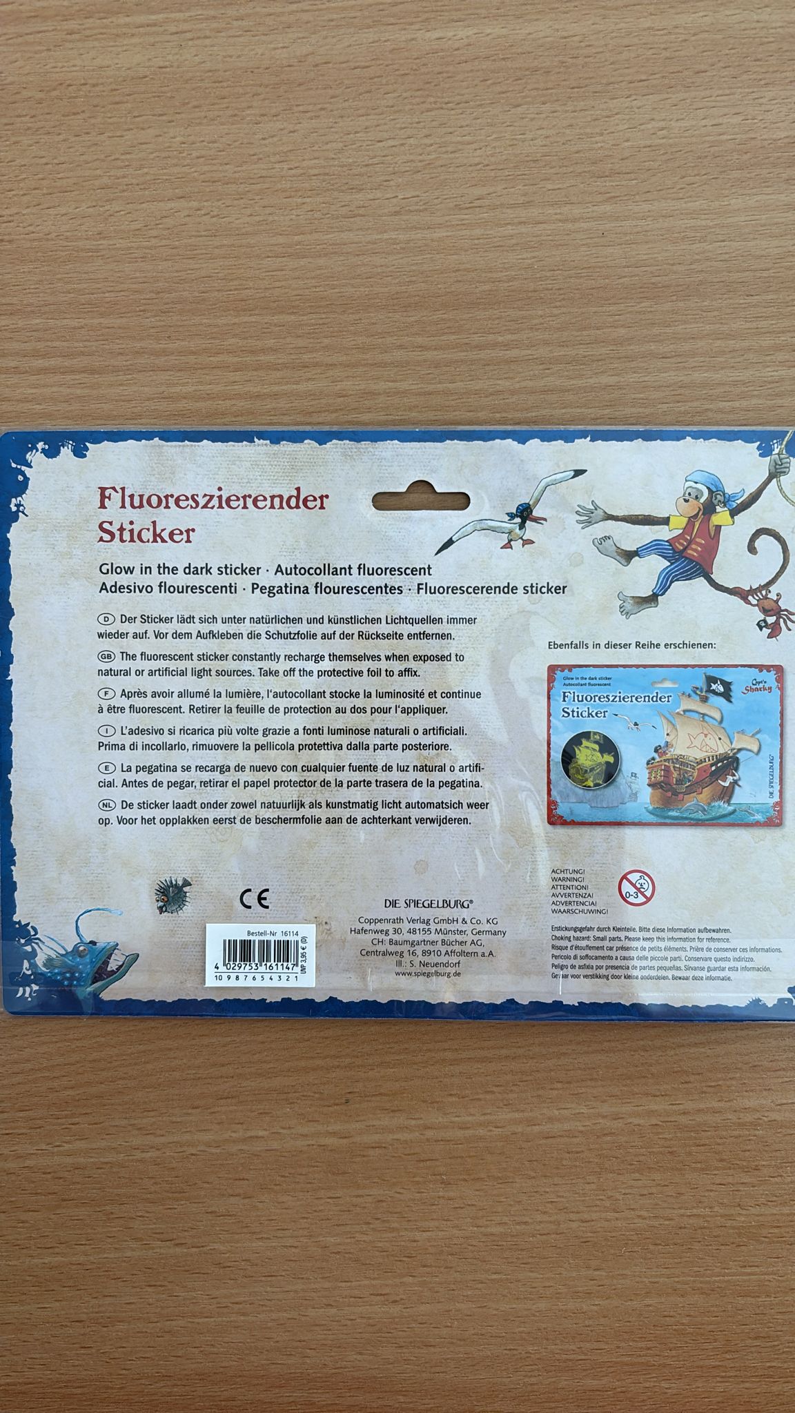 Fluroszierende Sticker