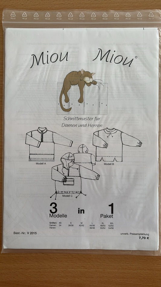 3er Jackeschnittmuster Kids