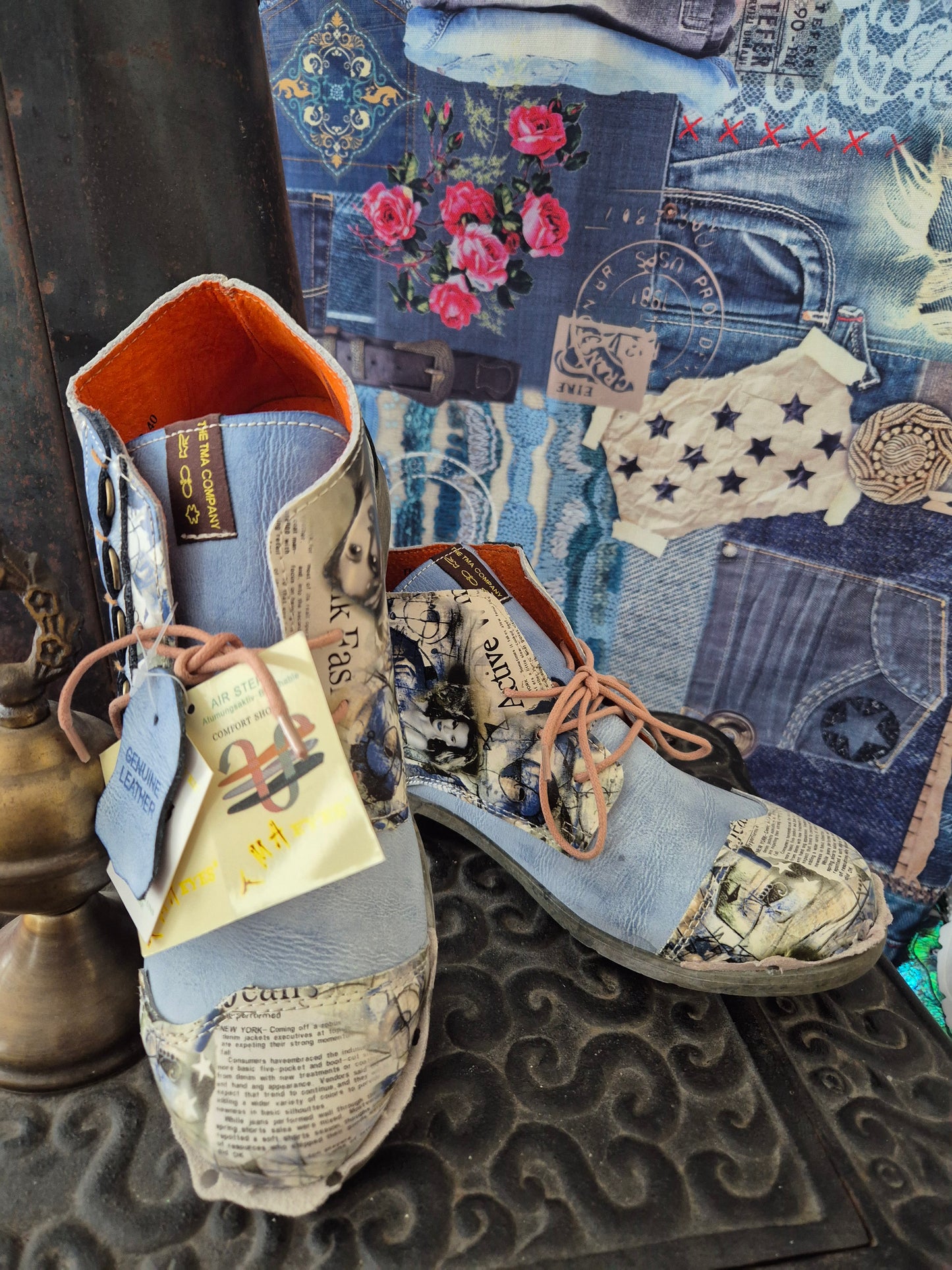 Boots Zeitungsprint Maya