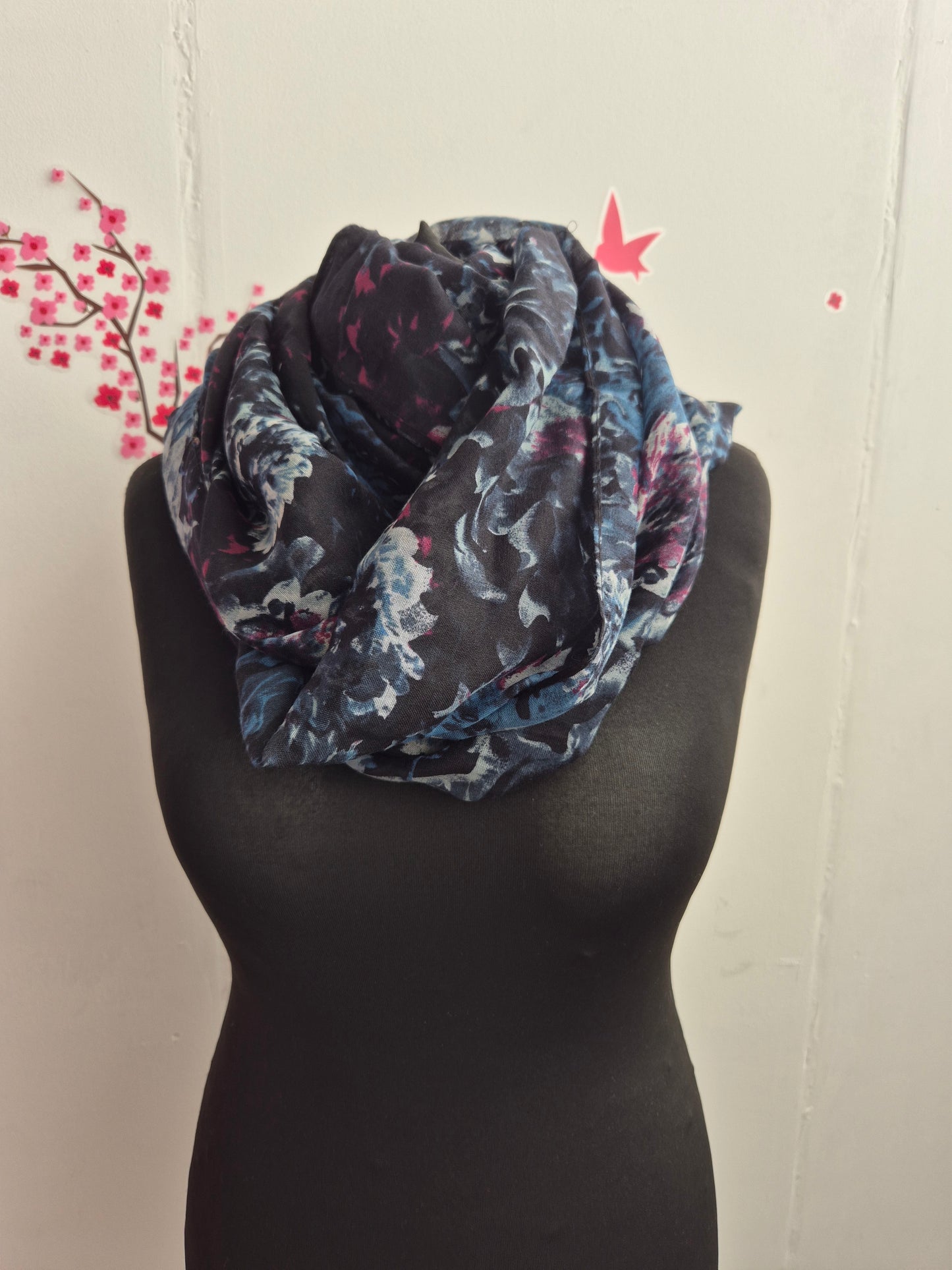 Loop blau Blume