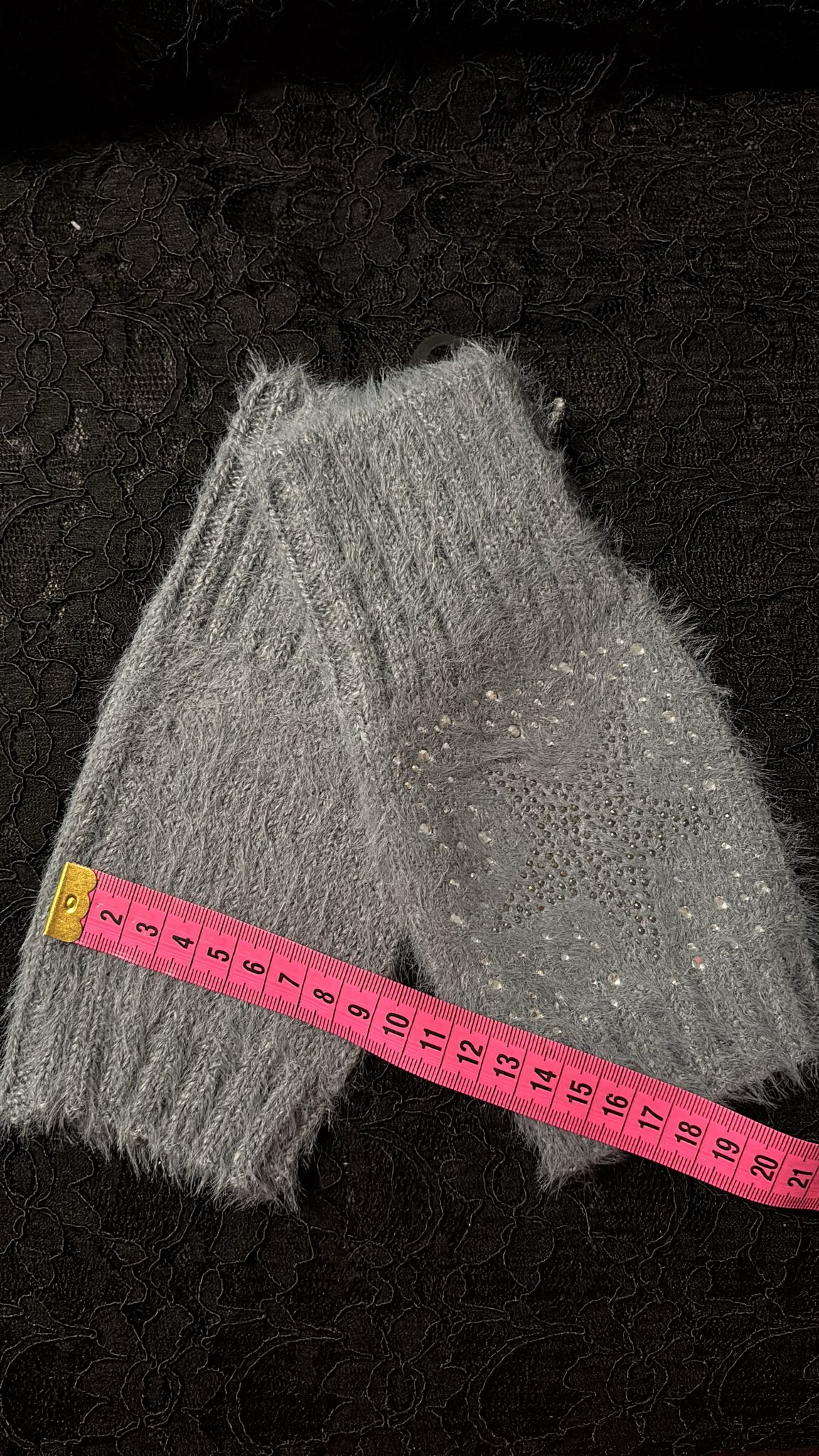 Handschuhe Strass Stern