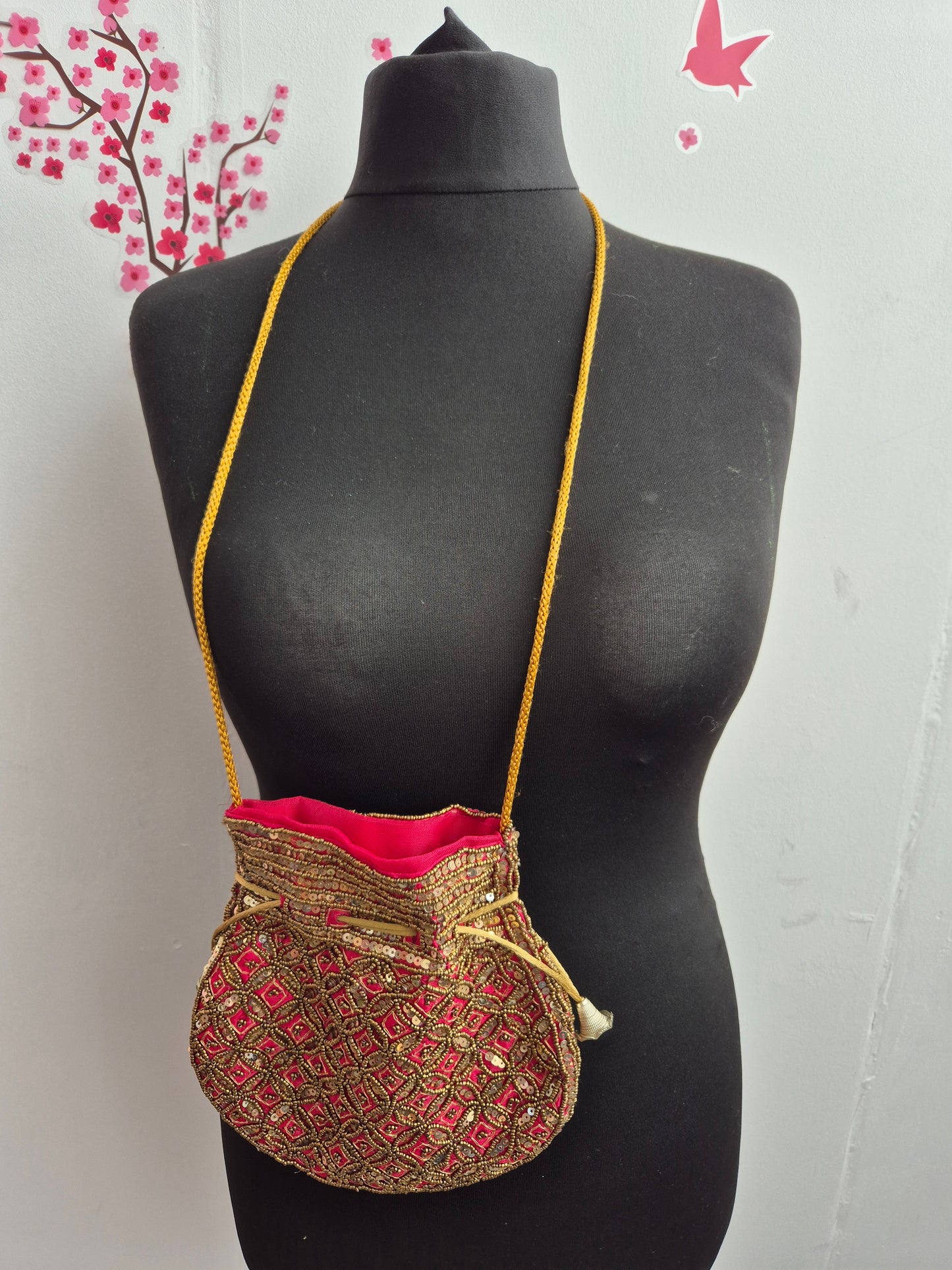 Beuteltasche Gold