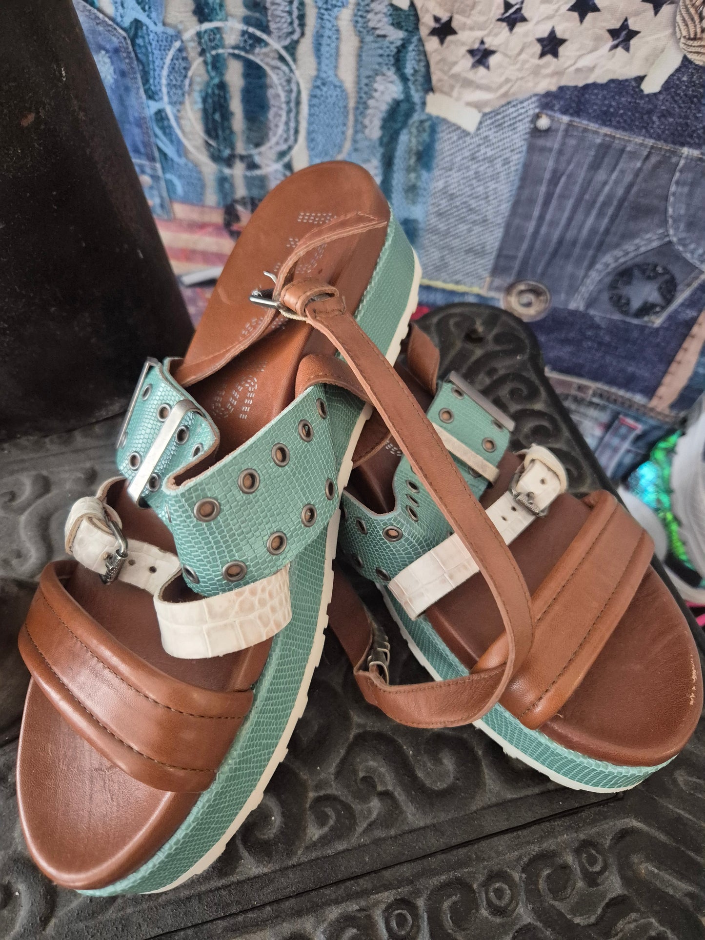 Mjus Sandalette Türkis