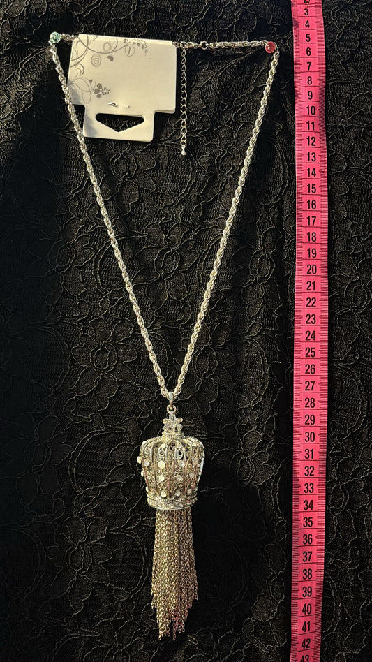 Kette Krone Strass