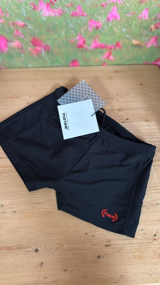 Badehose Black/Rot