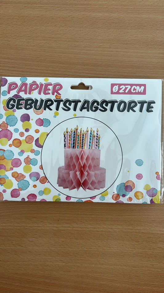 Papier Geburtstagstorte