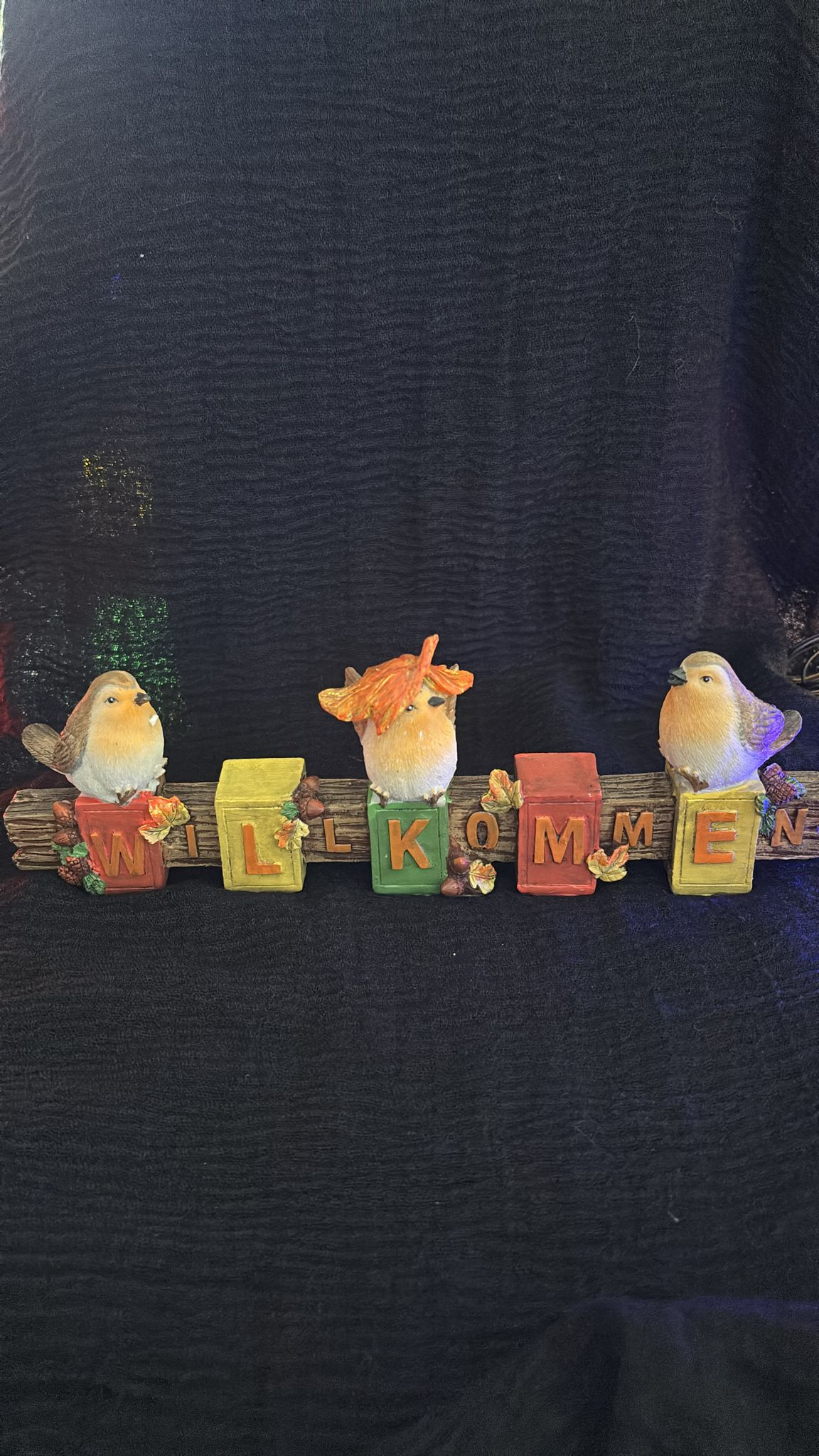 Vogelfigur "Willkommen"