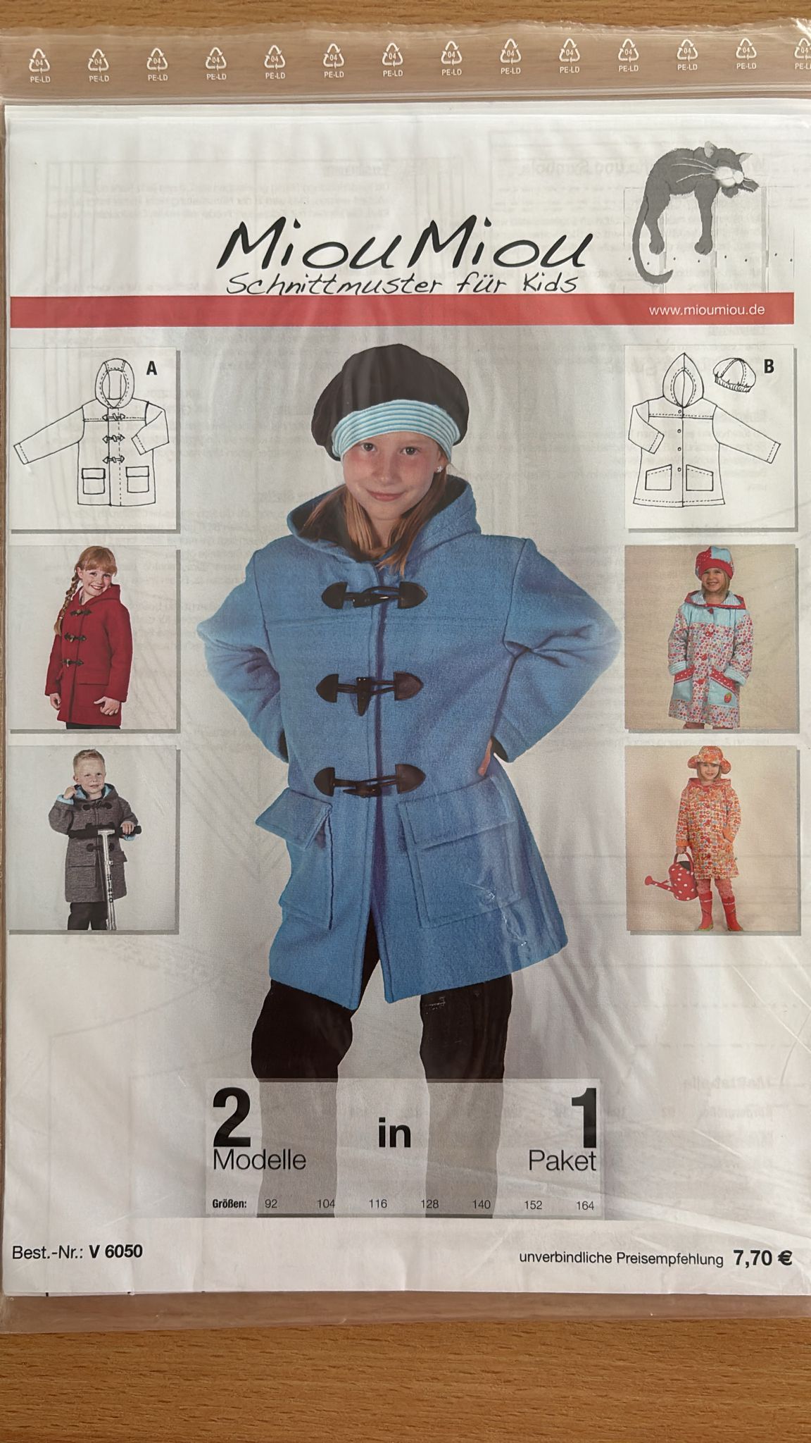 Mantelschnittmuster Kids