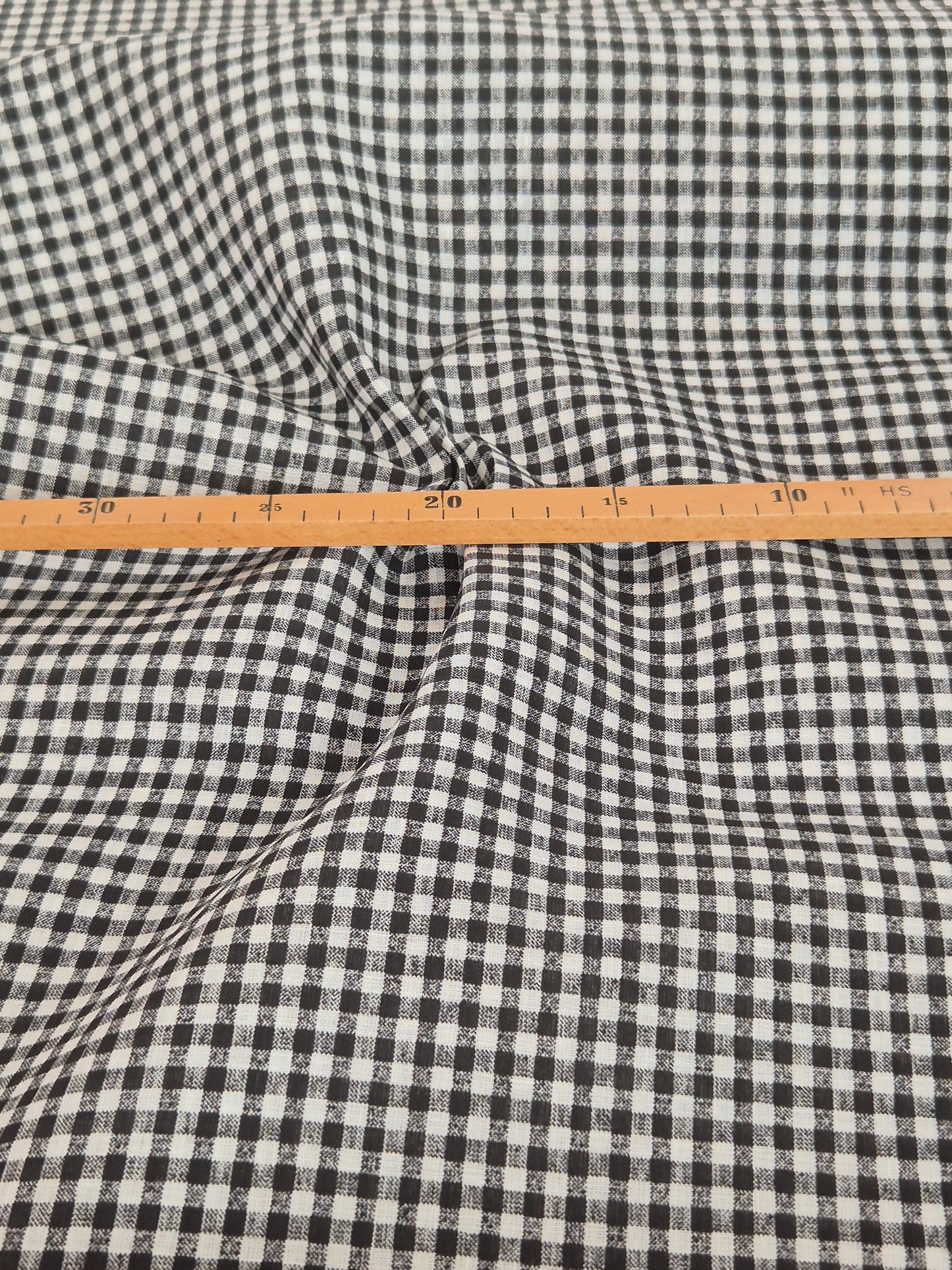 Schwarz Karo Leinen