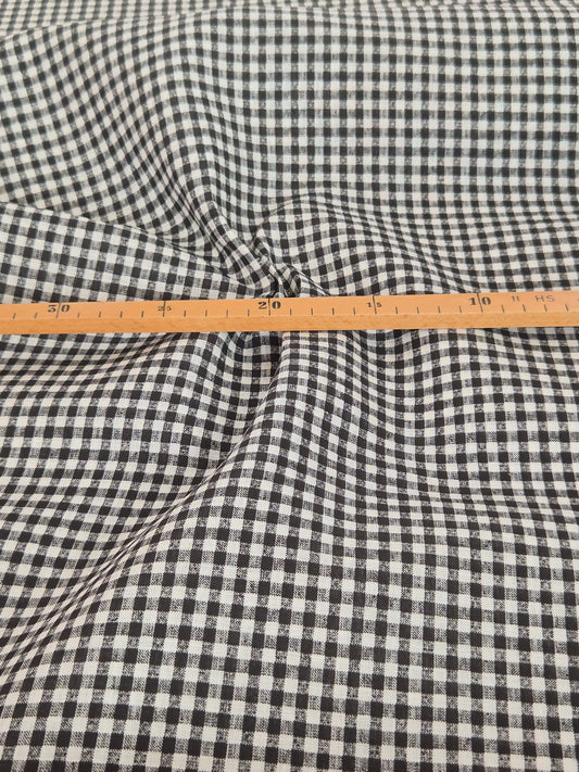 Schwarz Karo Leinen