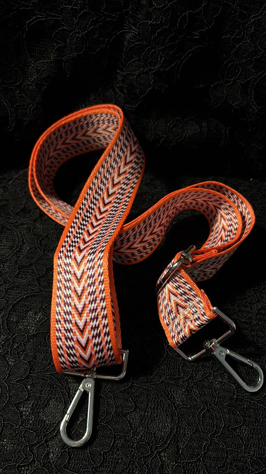 Taschengurt Orange Muster